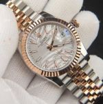 Copy Rolex Datejust 36 Palm Dial Two-Tone Rose Gold Jubilee Watches